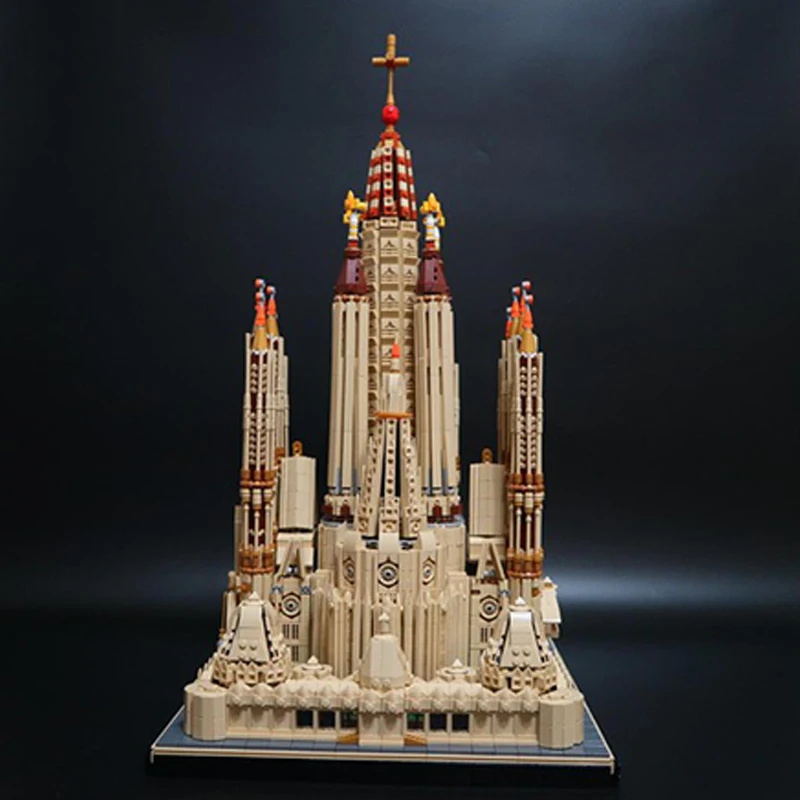 10045 Uds. Moc Sagrada Familia edificios modulares medievales Castillo bloques de construcción montaje creativo ladrillos juguetes niños regalo de Navidad