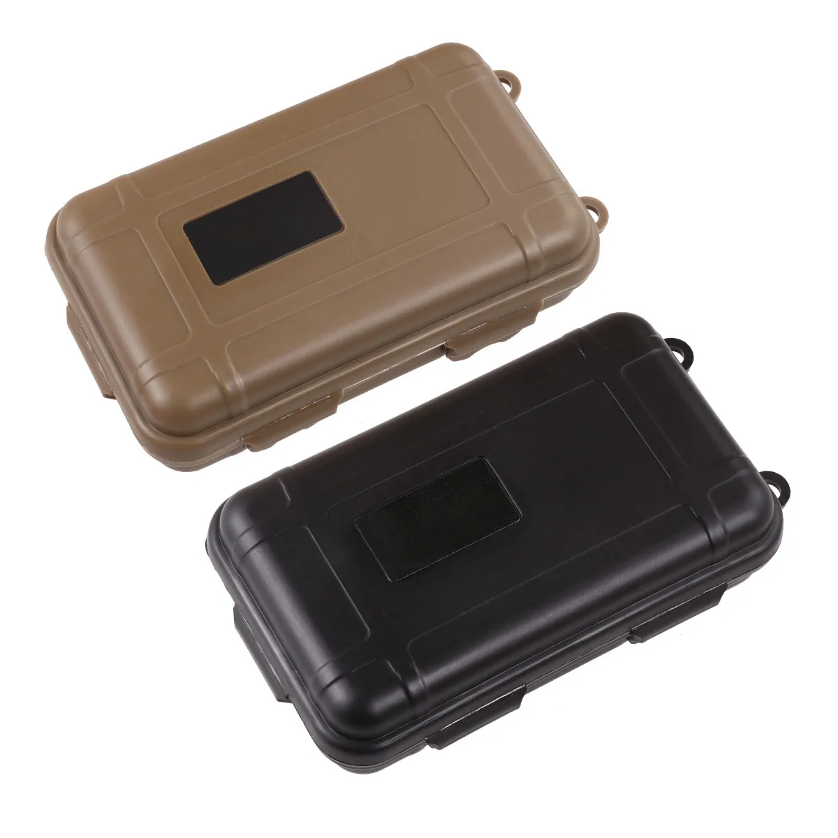 

2 pcs Box Waterproof Shockproof Storage Case Sealing Emergency Outdoor Gear Camping Fishing Water Sports Durable