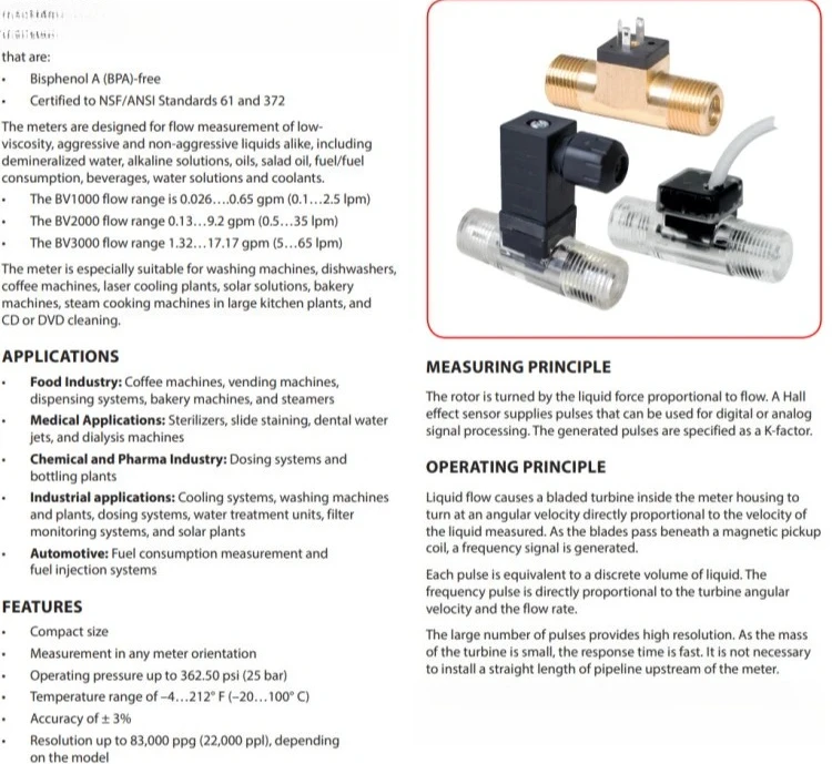 For Flow Sensors factory direct sales, available in stock