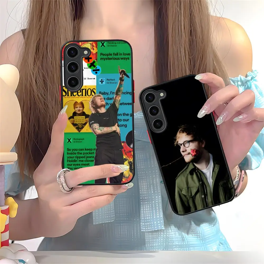 

Fashion Ed Sheeran Silicone Mobile Phone Case for Samsung Galaxy S26 S25 S24 S23 S22 S21 Plus FE Ultra Colorful Cover