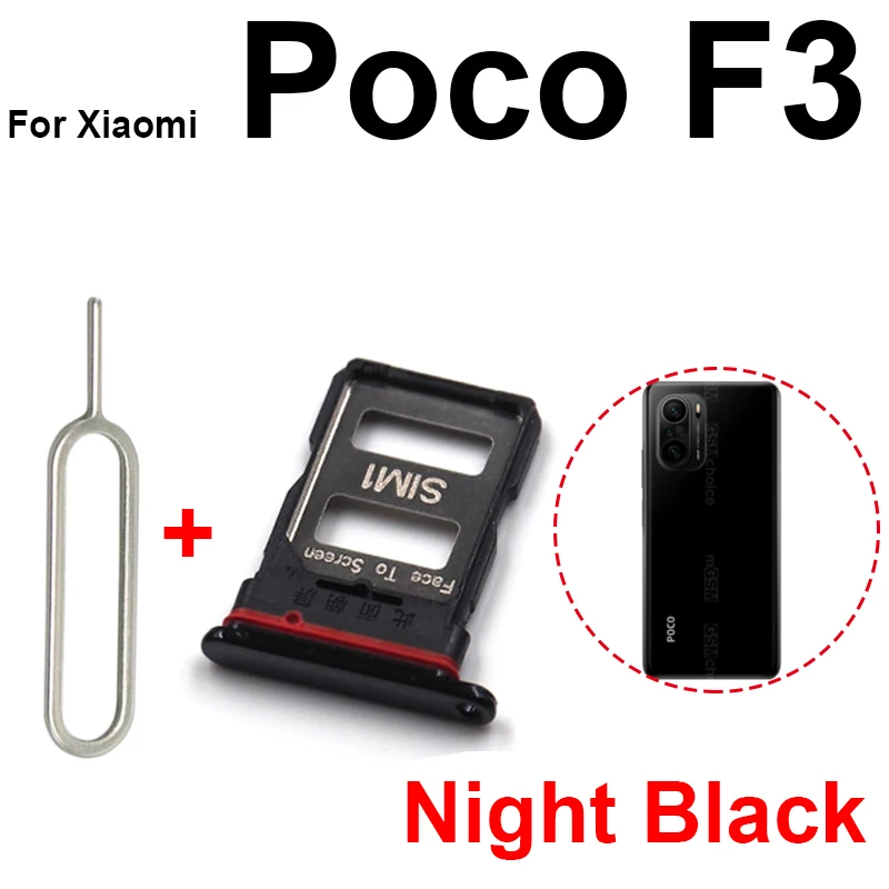 Sim Card Tray Slot For Xiaomi Pocophone F1 F2 Pro F3 X2 X3 SIM