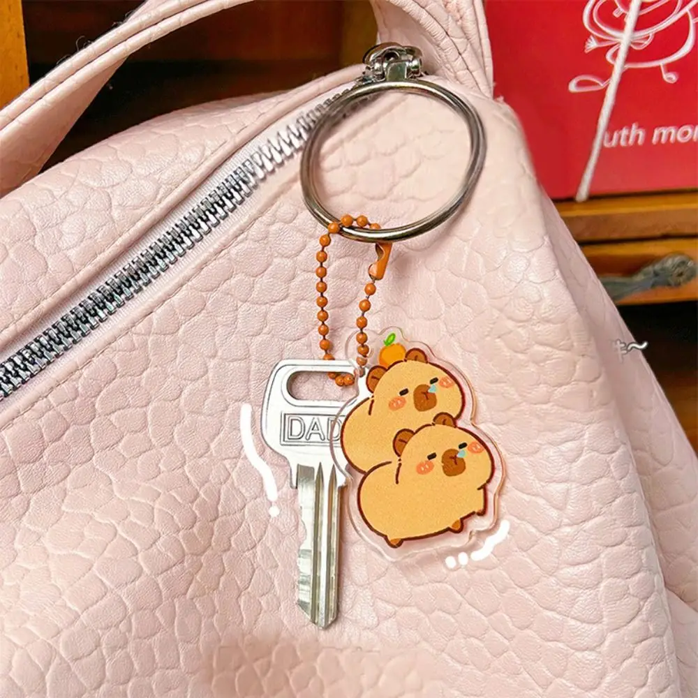 

Kawaii Kapibara Capybara Keychain Creative Cute Capybara Bag Hanging Crocodile Funny Capibara Pendant Kids