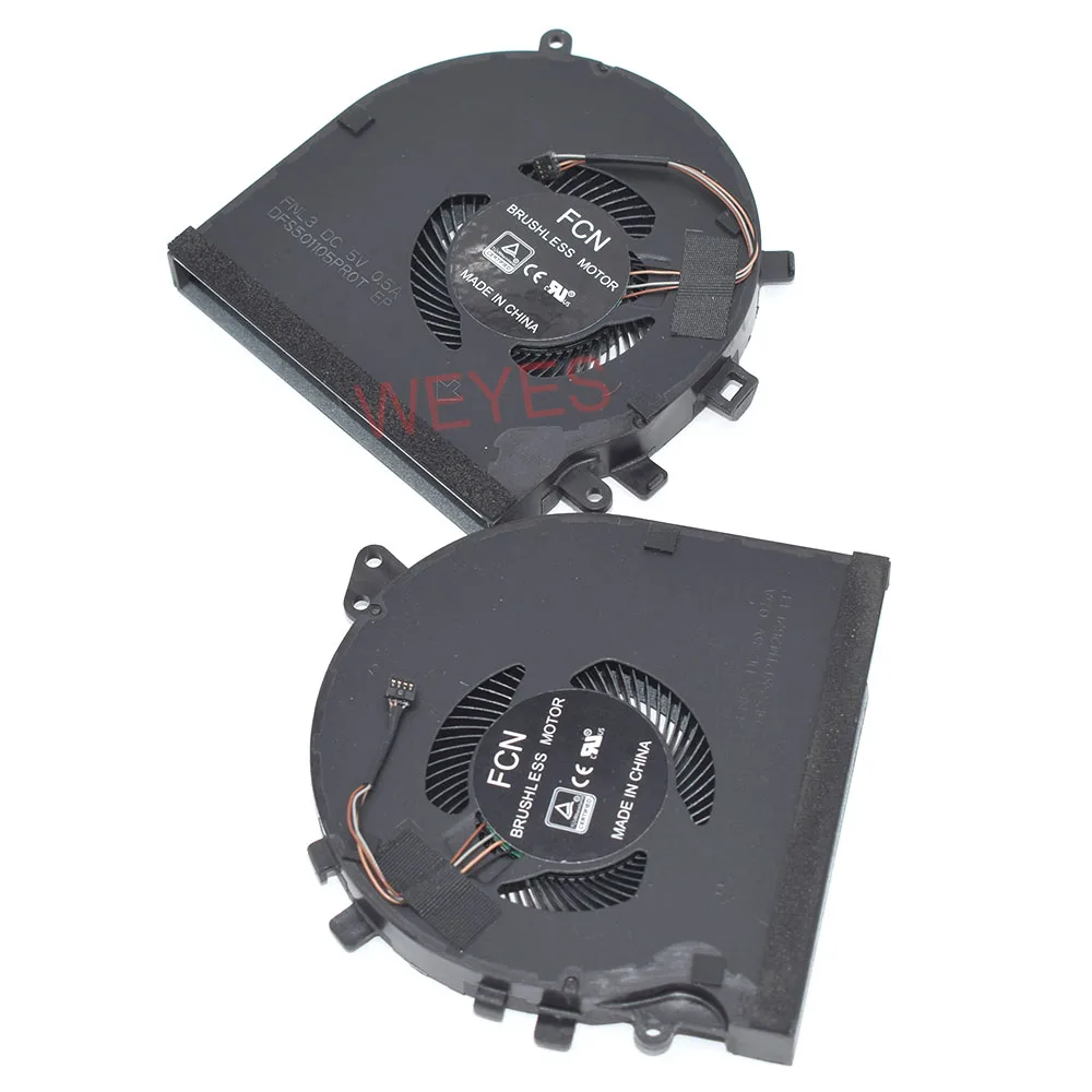 For RAZER RZ09-0270 RZ09-0300 RZ09-0328 RZ09-0369 5V 0.5A 4Pins New Notebook CPU Fan GPU Cooling DFS5K121142621 DFS501105PR0T