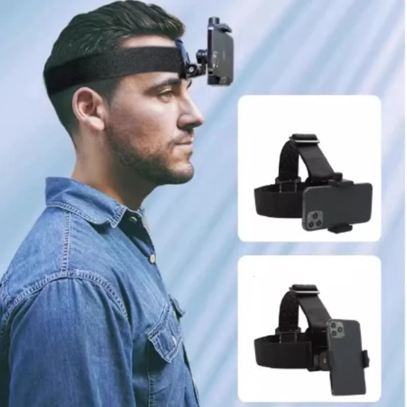 9PCS Chest/Head Strap Set Mobile Phone Holder Harness First View Shooting Bracket for Outdoor Cycling Hiking POV Video Vlog