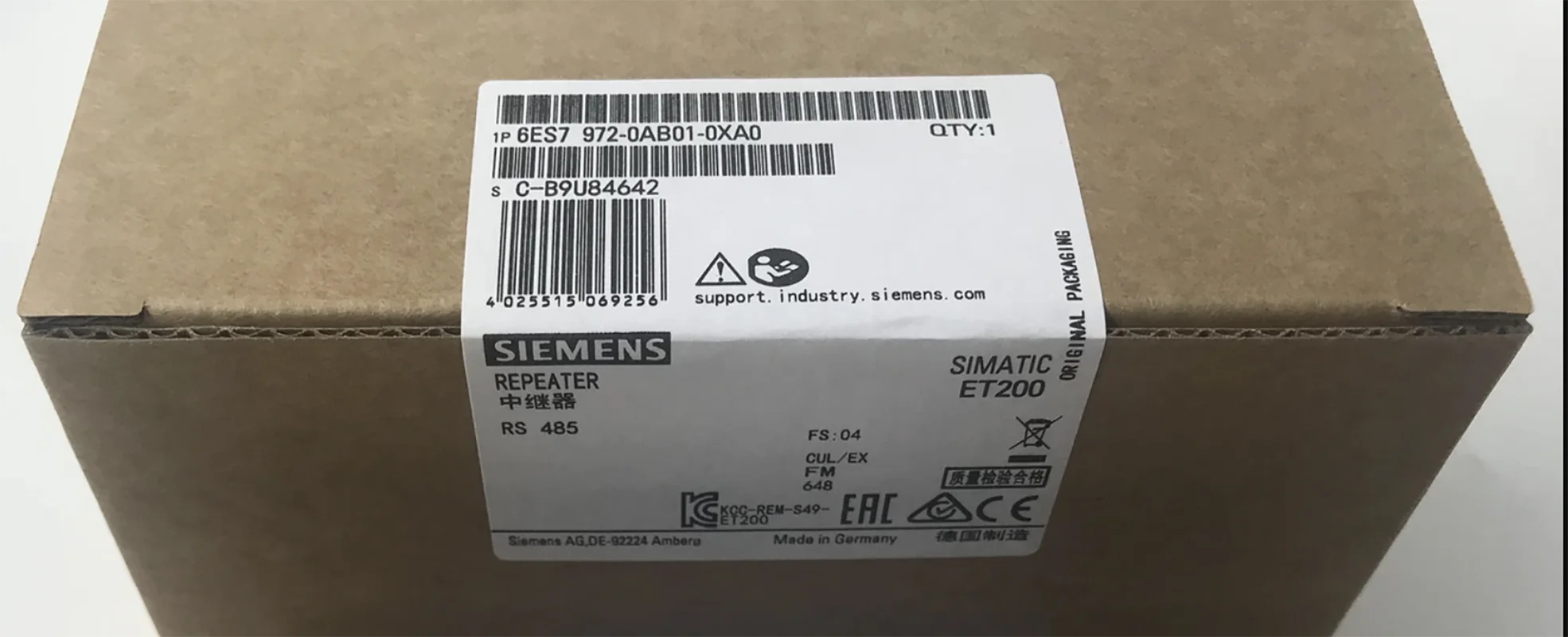 

1 шт. 6ES7 972-0AB01-0XA0 6ES7972-0AB01-0XA0 НОВЫЙ, 100% гарантия качества