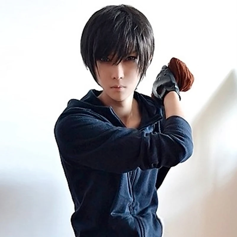Anime Chainsaw Man Yoshida Hirofumi Cosplay Wig Short Black Heat Resistant Synthetic Hair Man Party Wigs view 5