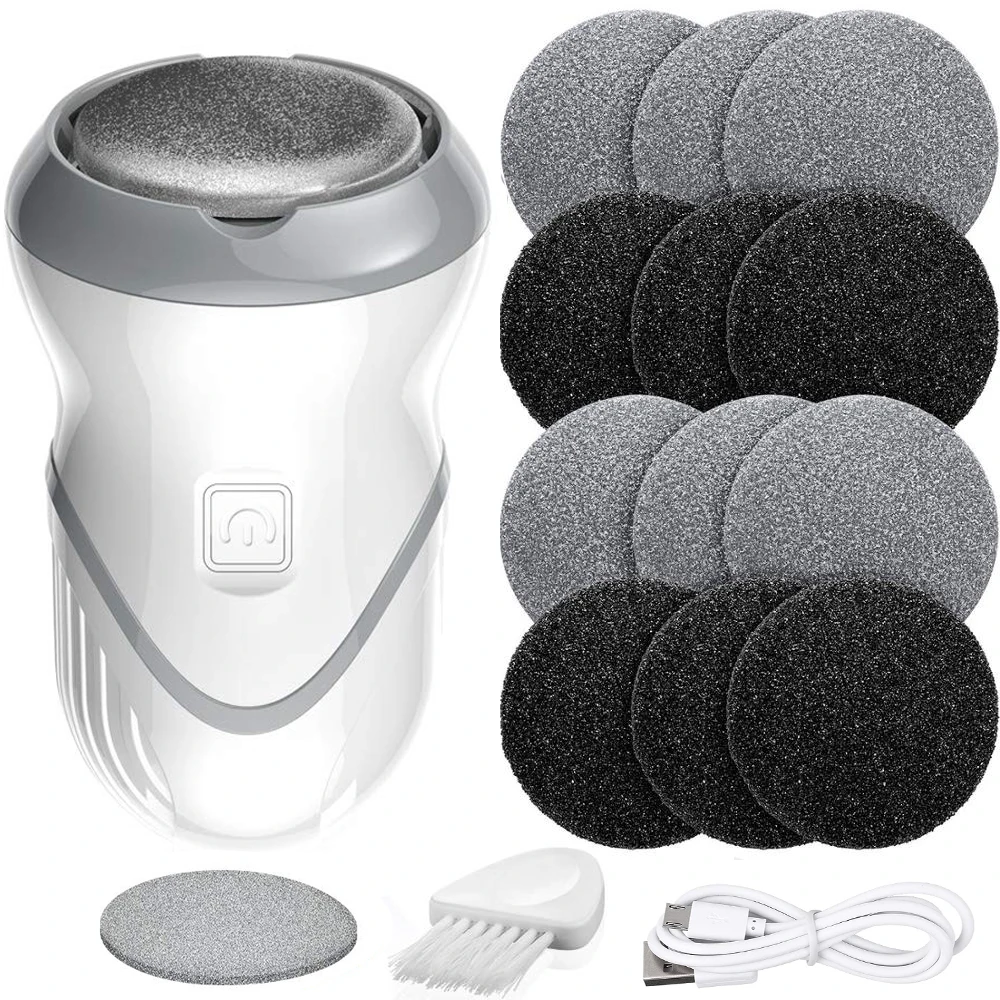 

Новая электрическая шлифовальная машинка для ног, омертвевшая кожа, мозоли, педикюра, педикюра, отшелушивающее средство, 2 бесплатно, кварцевая шлифовальная бытовая шлифовальная головка, моющаяся