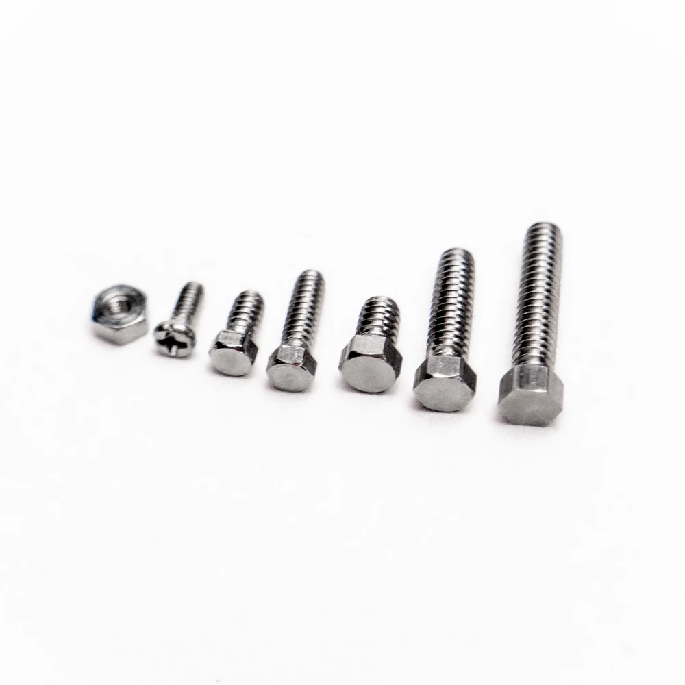 External Hexagonal Screws Are Suitable for 1/14 RC Hydraulic Model Homemade 304 Steel Screws M1.6-M2.9 Size Screws KABOLITE