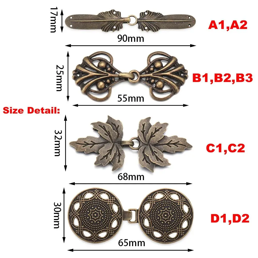 Winter Charm Gift DIY Sewing Retro Clip Clasps Shawl Brooch Sweater Blouse Pin Cardigan Clip