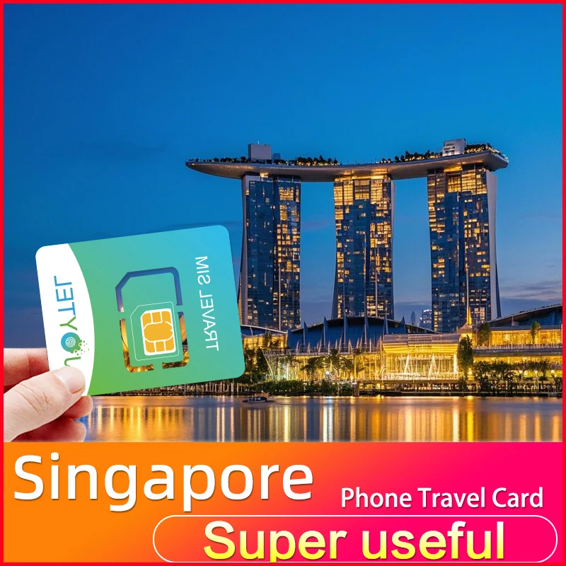 JOYTEL Singapore SIM Card 4G High Speed Data Mobile Internet Access Singapore Malaysia Thailand Universal Travel SIM Rechargeabl