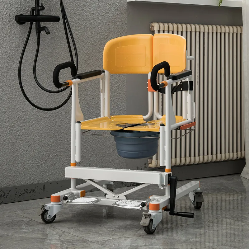 Lifting machine Household elderly transfer device Lifting and shifting bath toilet chair