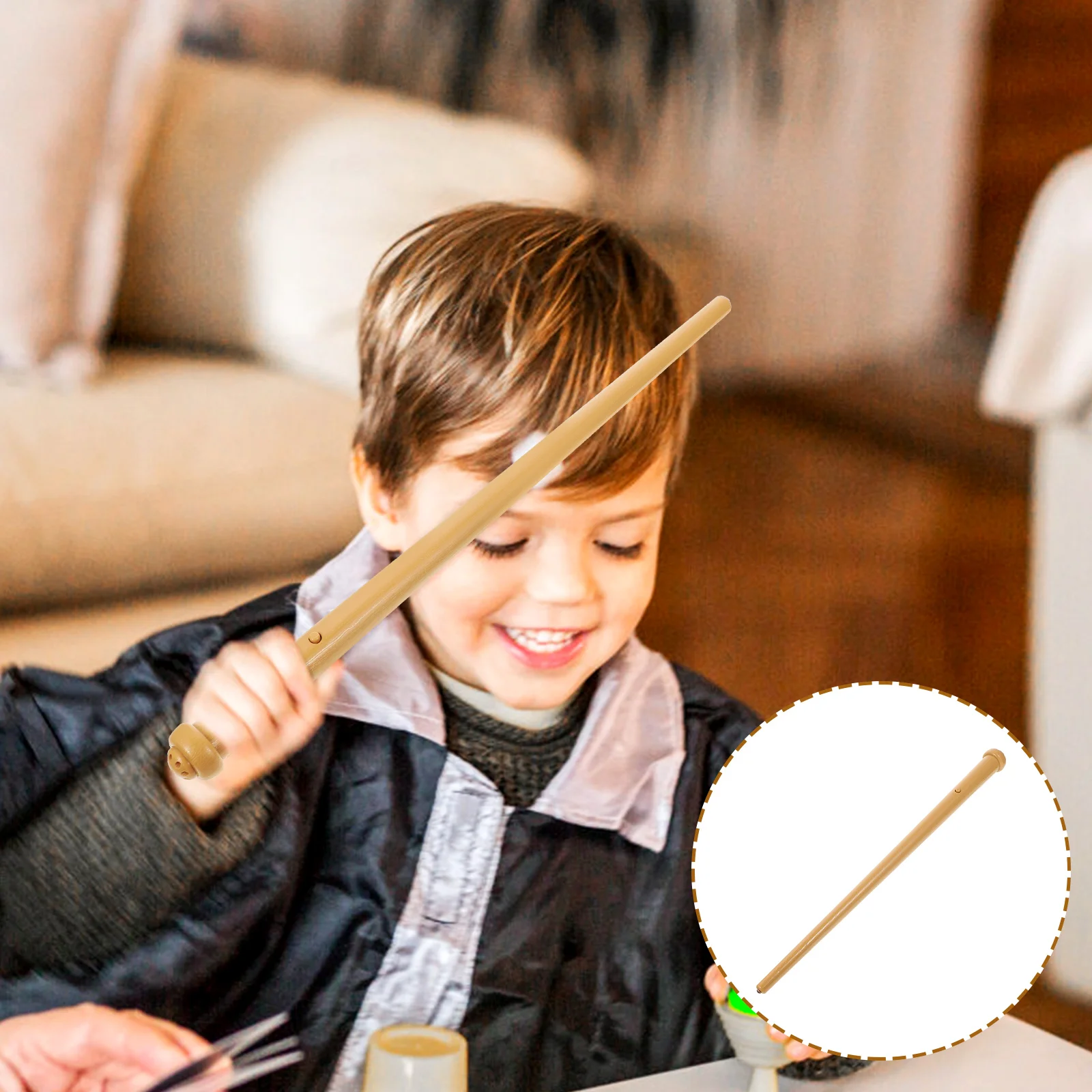 

Halloween Costumes for Women Glow in The Dark LED Light Brown Scepter Prop Kids
