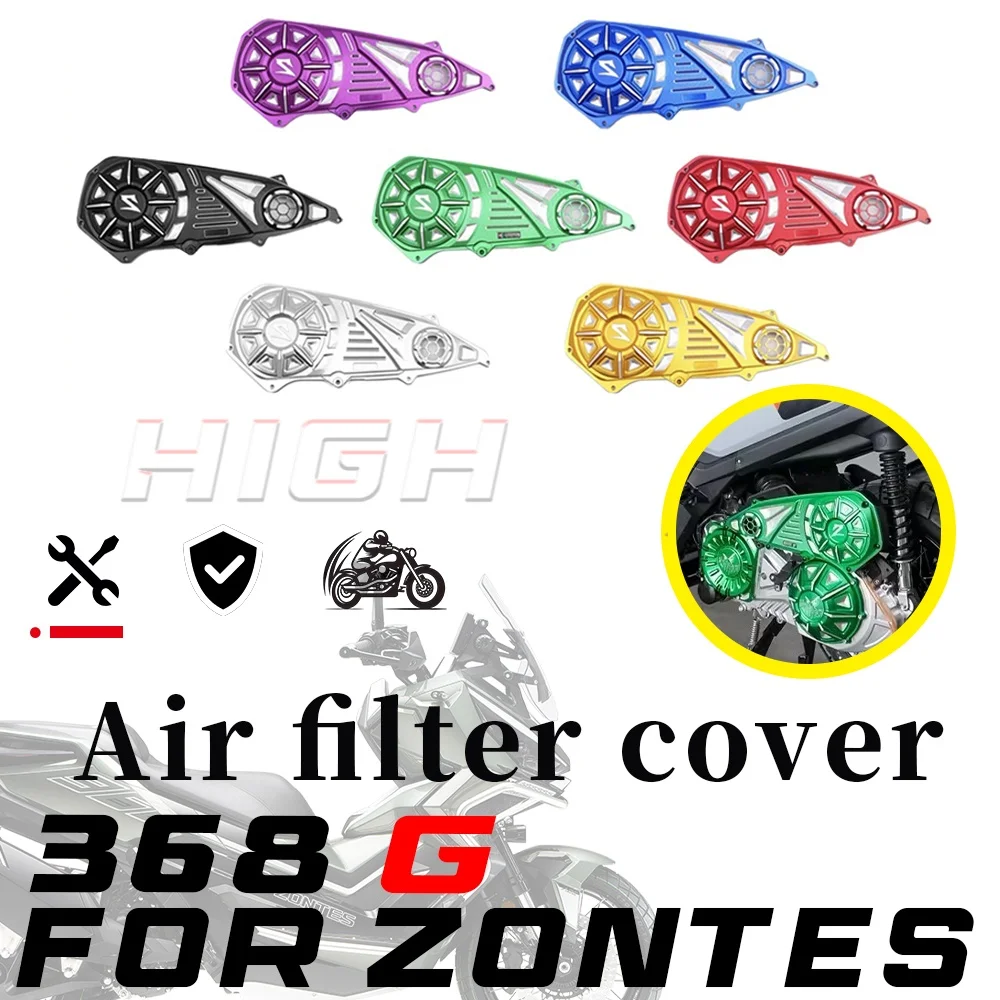 Brightly colored aluminum alloy air filter cover for 2024-2026 ZONTES 368G g368 368 g