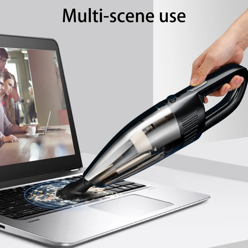 Handheld Car Vacuum Cleaner Wireless Wet And Dry 120W 7000Pa Rechargeable Super Suction Portable For Car