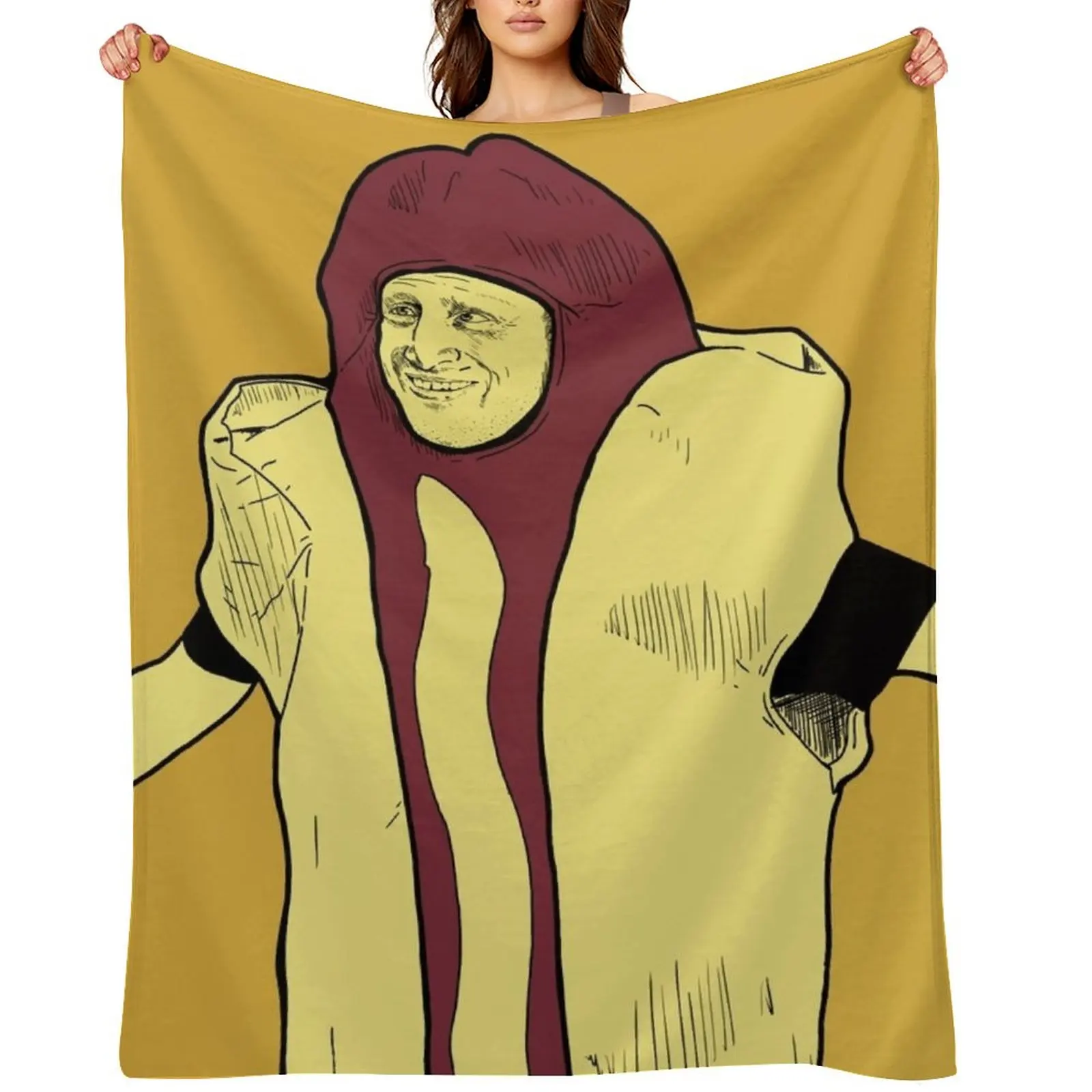 Hot Dog Car Crash (I Think You Should Leave) Throw Blanket Decorative Sofa Decorative Sofas Blankets