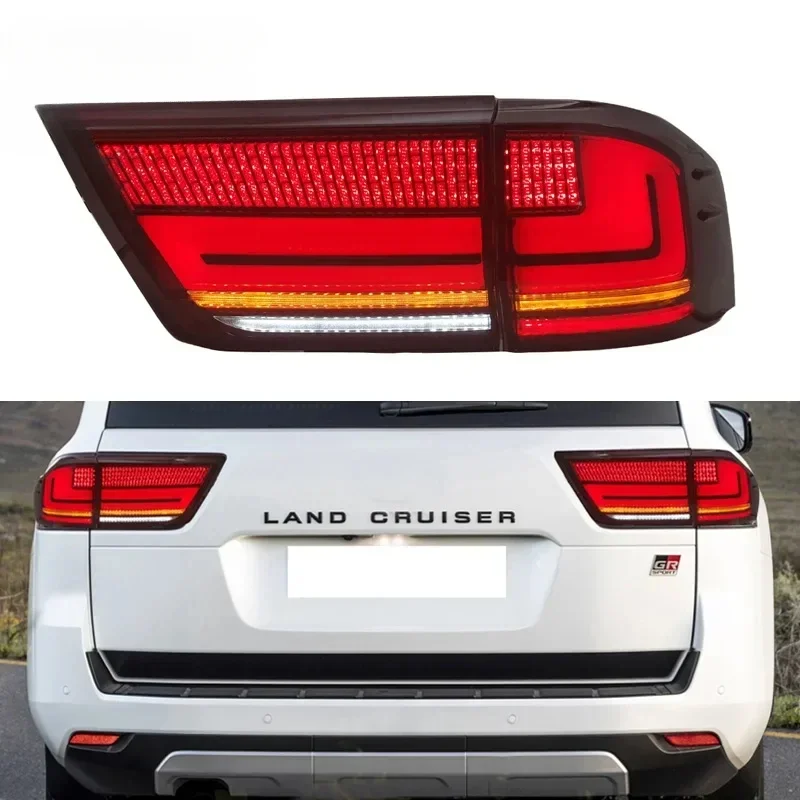 Car LED 12V Taillight For Toyota Land Cruiser LC300 2022 2023 Rear Running Lamp Brake Reverse Dynamic Turn Signal Tail Light