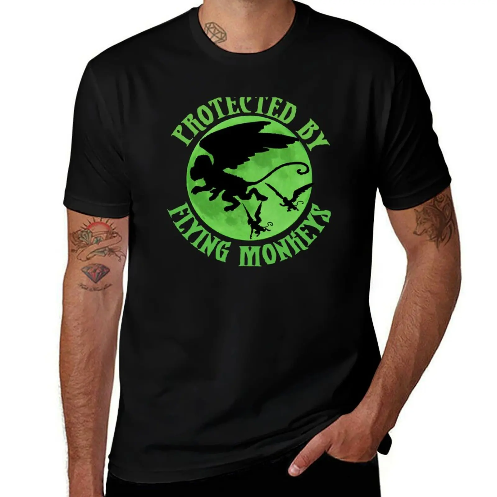 

Flying Monkey Witch Gift Protected by Flying Monkeys Wizard of Oz Wicked Witch Halloween Costume T-Shirt