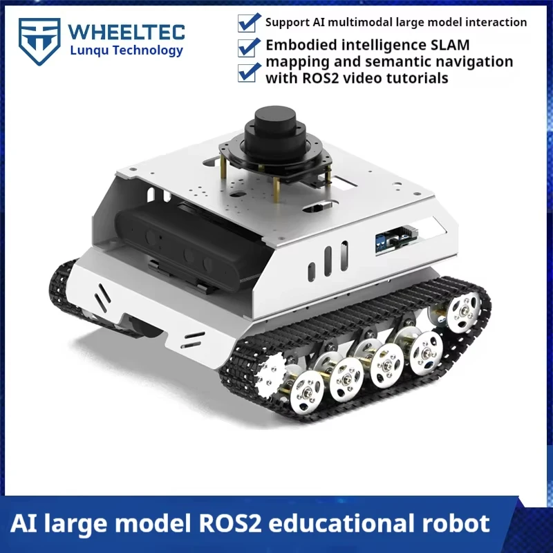 

ROS2 Robot R550 Tracked Vehicle with AI Large Model Interaction Raspberry Pi 5 Mapping And Navigation for E-commerce SEO
