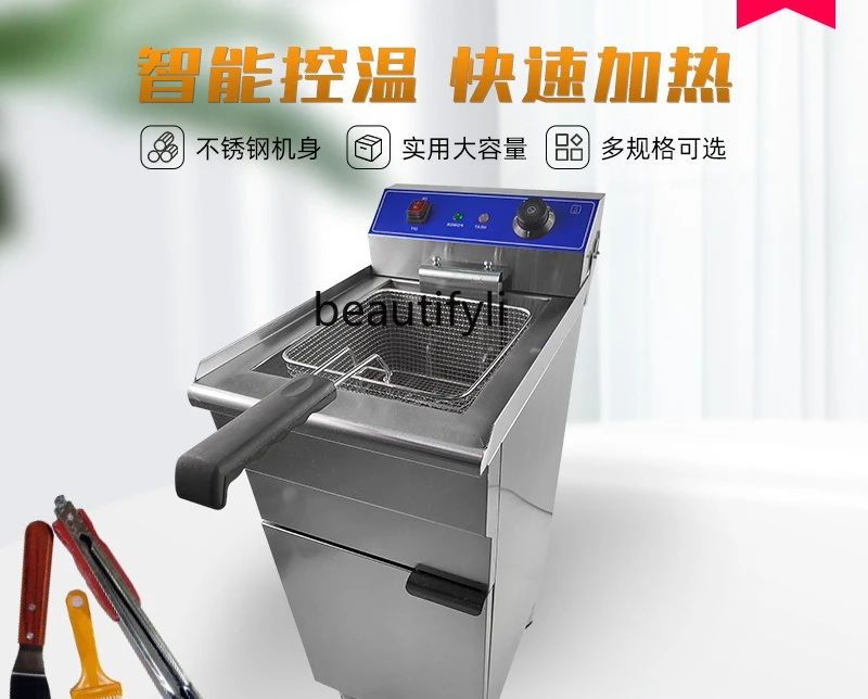 Commercial Double-cylinder Fried Chicken Fryer Multifunctional Kitchen Equipment, Fryer