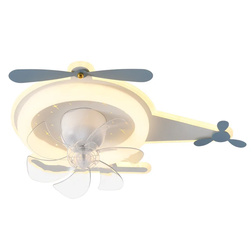 

Kindergarten fan light, shaking head ceiling light, bedroom, children's room, restaurant, household integrated