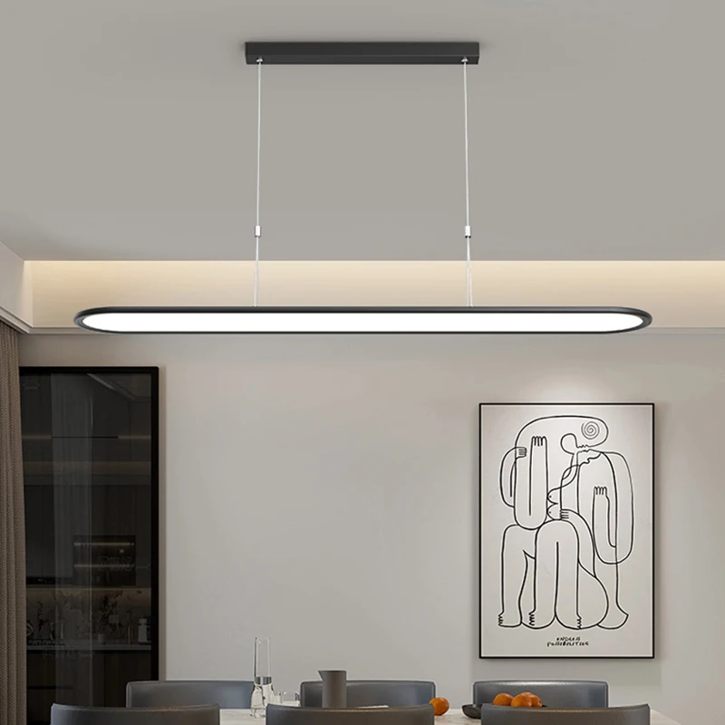 Modern Black LED Ceiling Lamp Living Room Balcony Study Room Simple Lamps Home Lighting Decorative Lamps