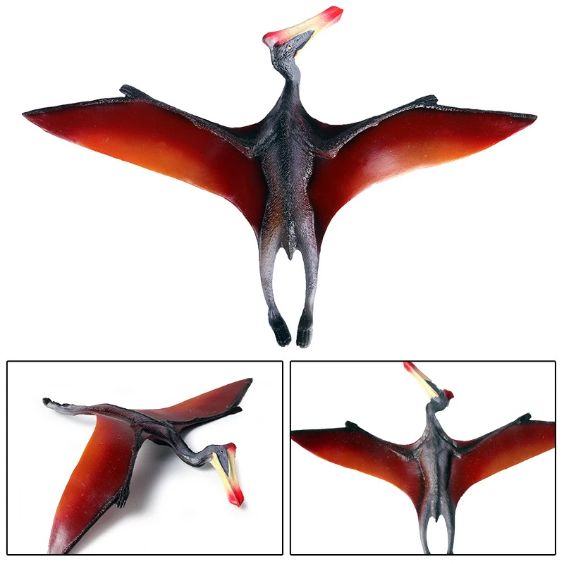 Juguetes de simulación de dinosaurio Jurásico para niños, modelo de dinosaurio de pterosauro, dios del viento sólido, adornos, juguetes educativos tempranos