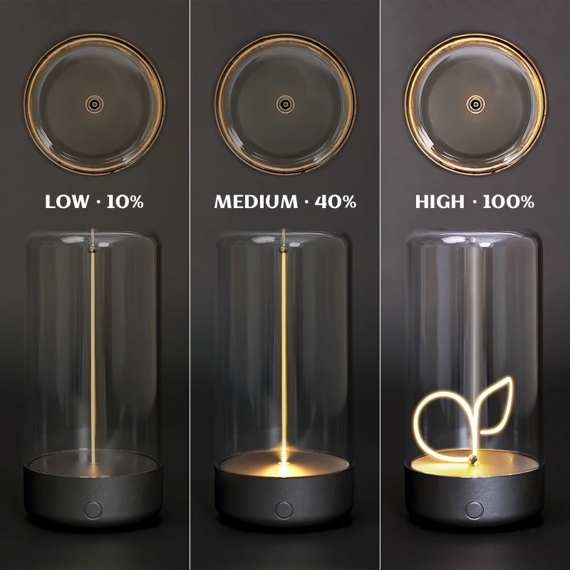 AUGE Creative Design Magnetic Light Cordless Minimalism Table Lamp Home Living Room Night Light Outdoor Camping Atmosphere Light