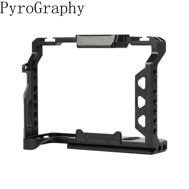 

PyroGraphy A7 IV/A7R III/A7 III Dedicated Camera Cage with 1/4"&3/8"Thread Holes Arri Locating Hole for Sony A7 IV/A7R III/A7III