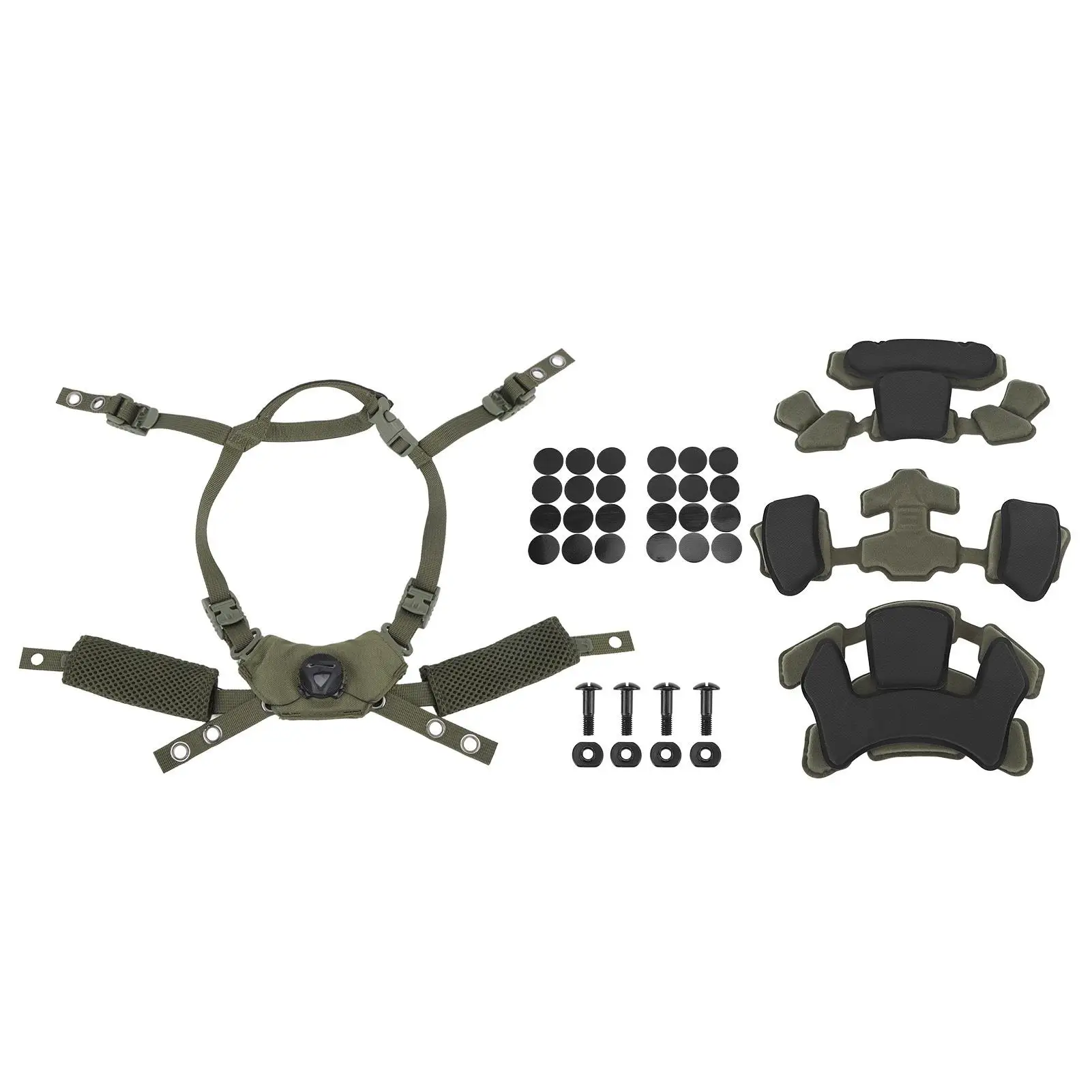 

Helmet Dial Suspension Kit with Chin Strap & Padding for mich & for wendy for fast Helmets