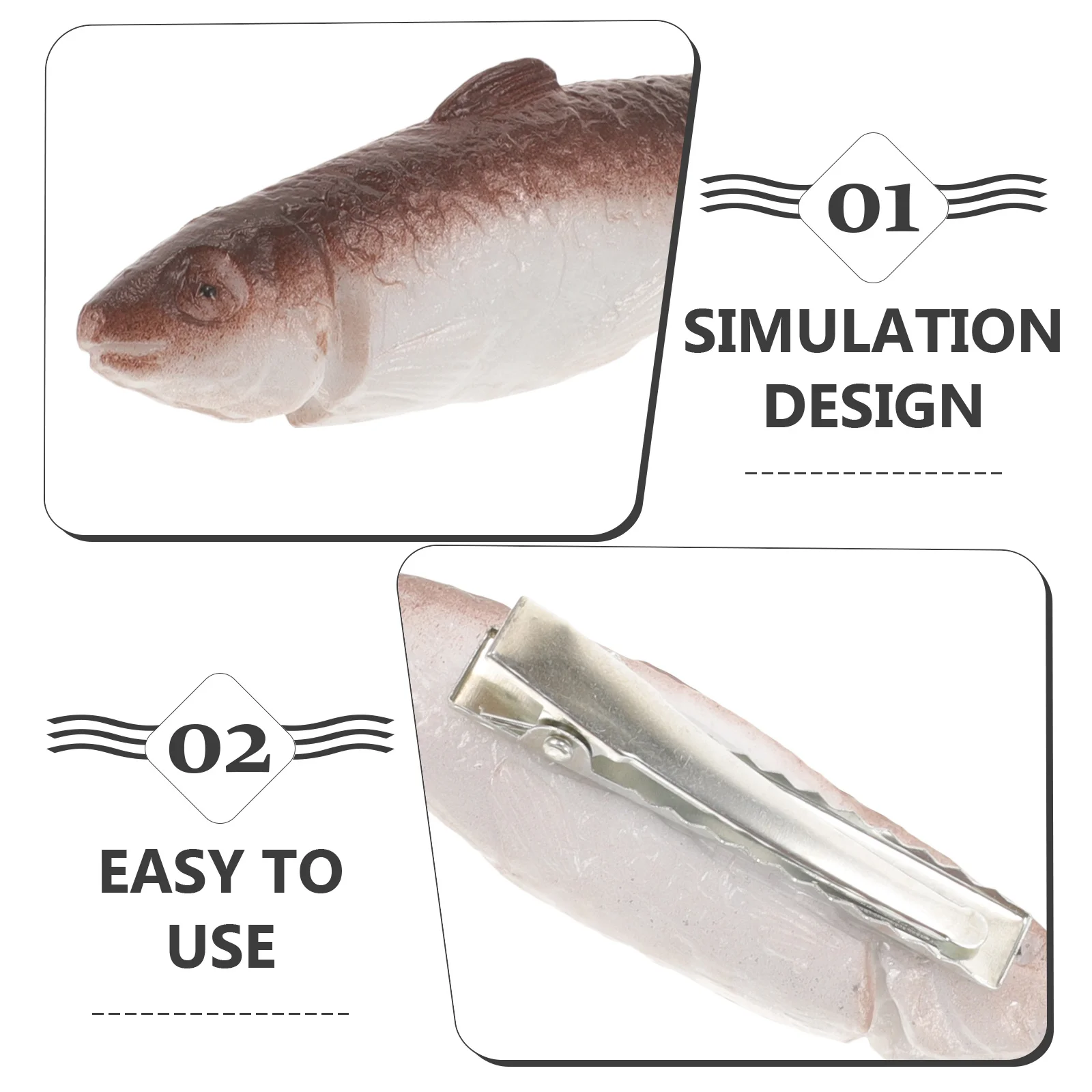 

Fish Shaped Clip Simulation Fish Hairpin For Girls Lightweight Barrettes Hair Accessories Novelty Hair Clips For Women