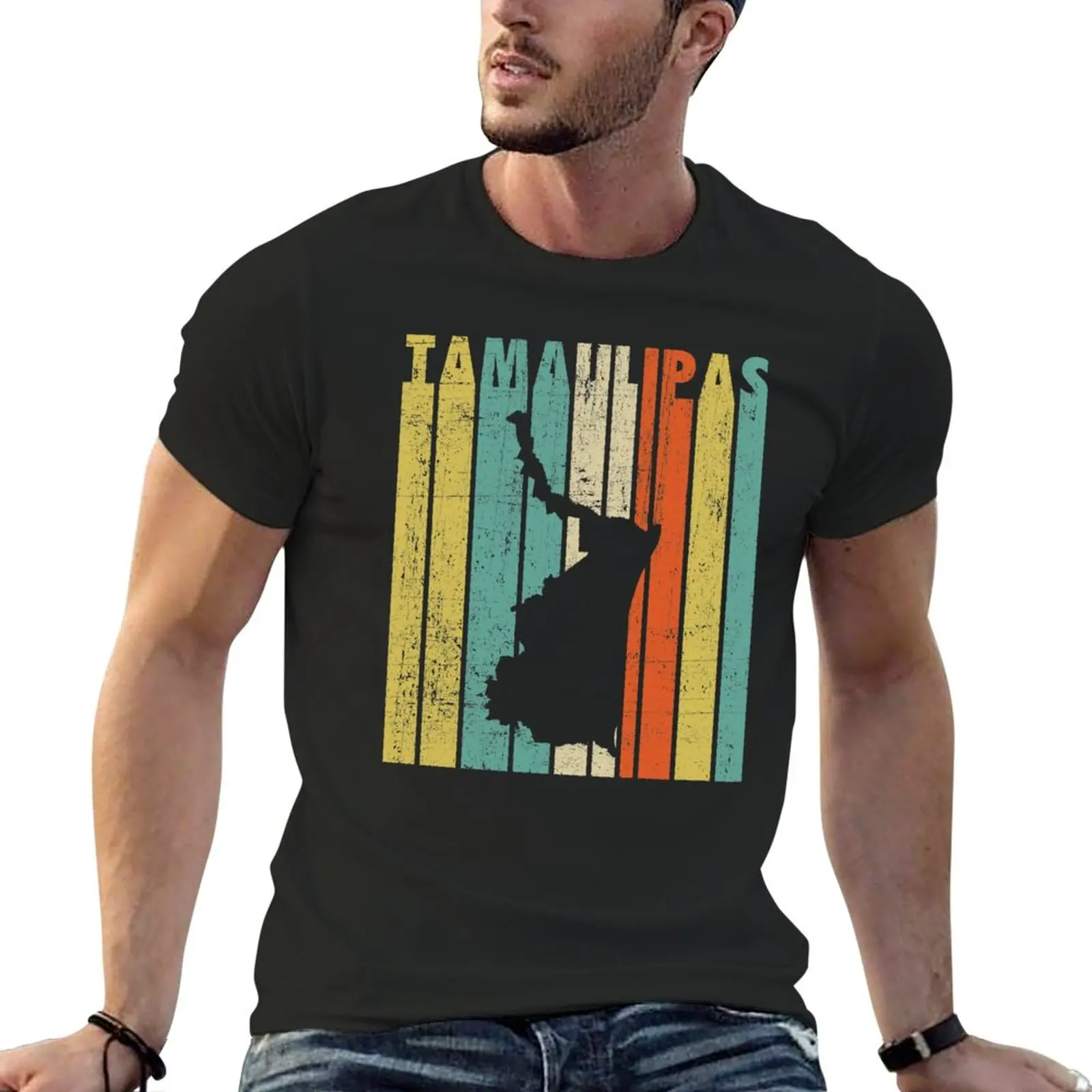 Tamaulipas, Mexico, Retro, Vintage T-Shirt hippie clothes graphic t shirt heavy weight t shirts for men