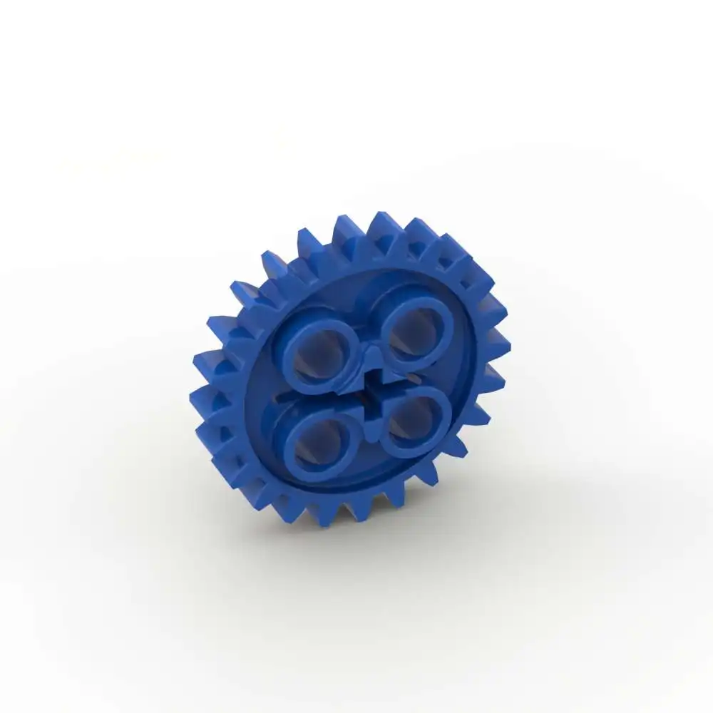 MOC 10 Uds 3648 con 1 orificio de eje engranaje de ladrillo 24 dientes apilamiento reemplazable bloque de construcción juguete de desvío adultos niños regalo de vacaciones