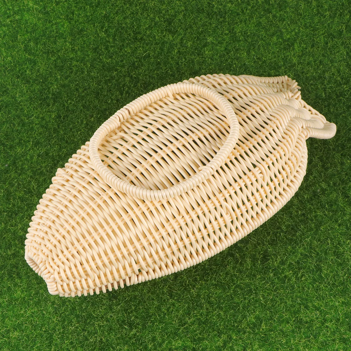 

Woven Basket Food Storage Hamper Fruit Dish for Kitchen Bamboo Reusable Baskets Bread Produce Wicker