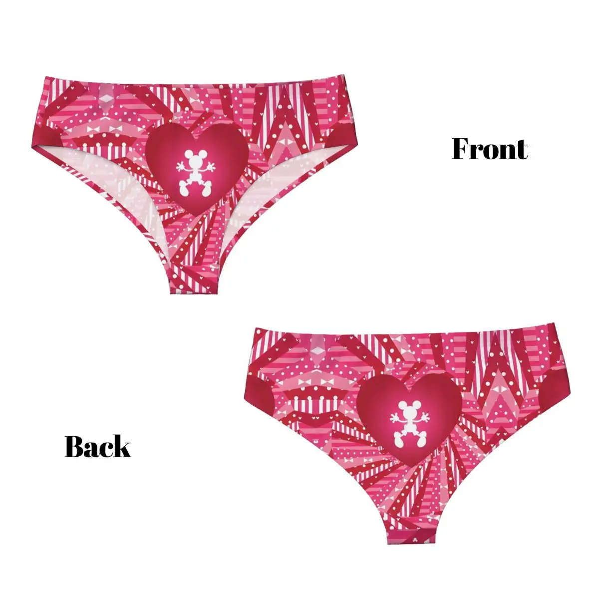 Intimo anime elasticizzato da donna con mutandine brevi personalizzate del film cartoon di Topolino Minnie