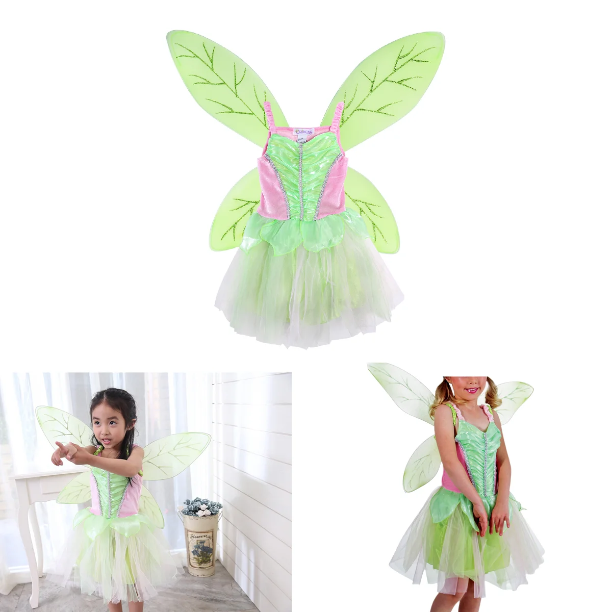 Kids Girls Costume Fairy Tale Party Dress Up Performance Costumes Size S (60cm) girls costumes kids costumes