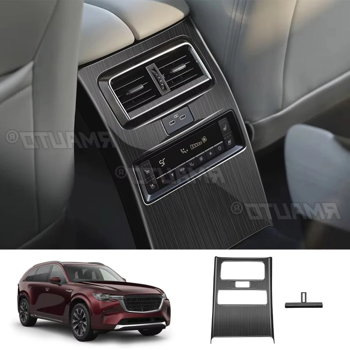 

Для Mazda CX-90 2024 + задняя противоударная крышка, защитная модификация, задний ряд, задний комплект защиты от ударов, тюнинговая часть
