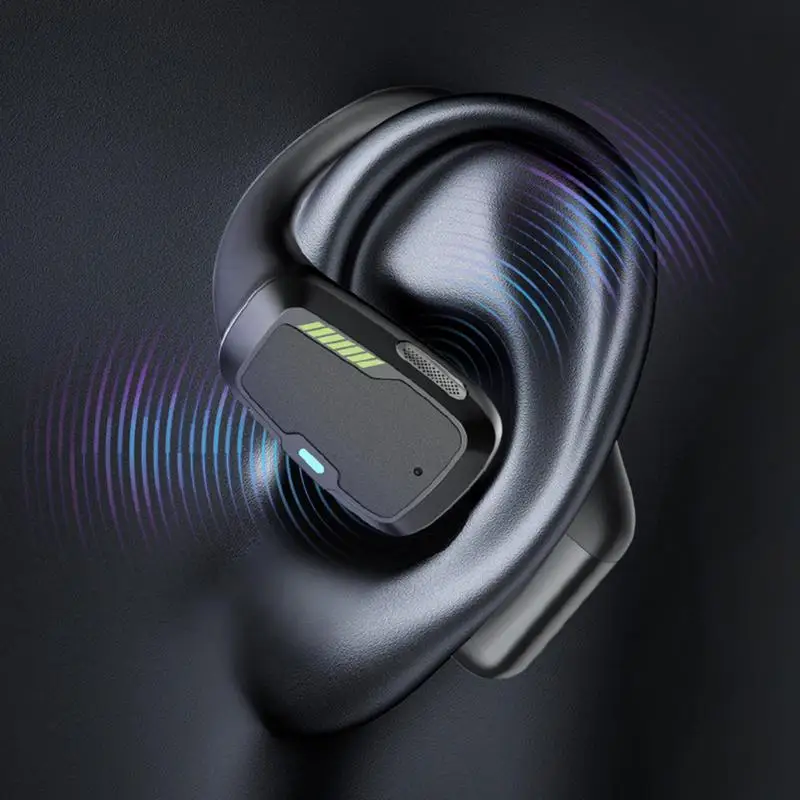 Wireless Earbuds With LED Display Rechargeable Wireless Open Ear Buds Portable Ear Buds Lightweight Headphones With LED Display