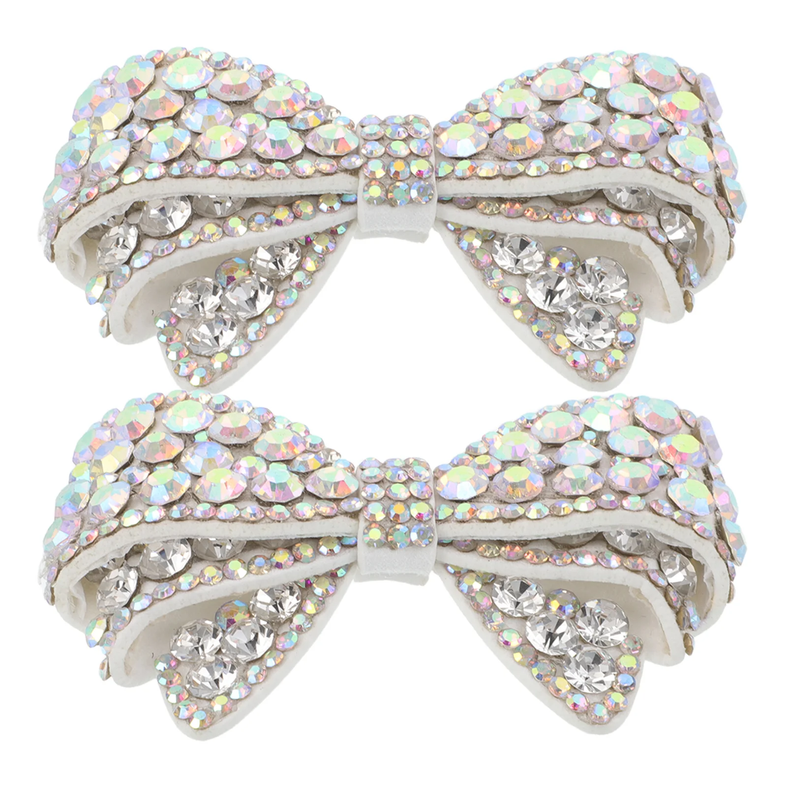 

2Pcs Rhinestone Butterfly Shoe Clips Detachable Bowknot Charms High Heels Children Shoes Wedding Party Accessories