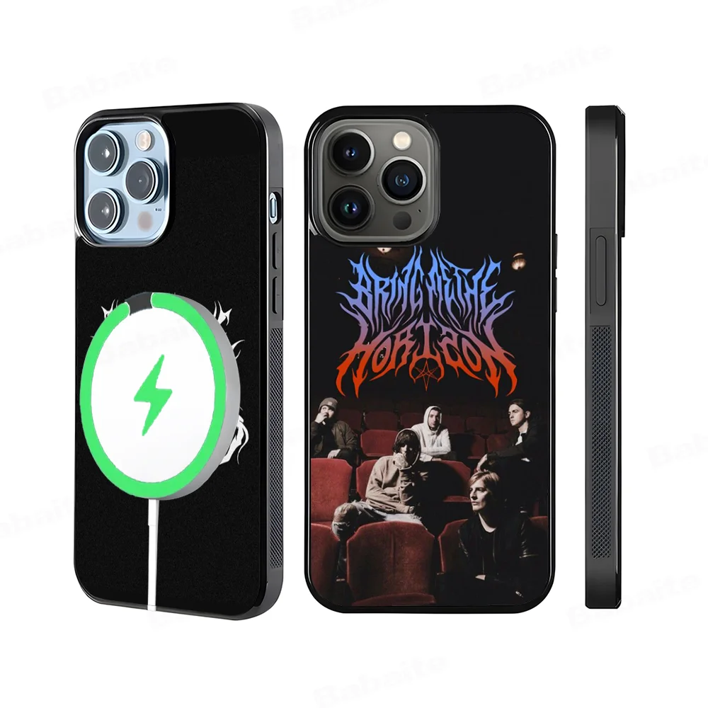 BMTH B-Bring Me The H-Horizons Phone Case Magnetic Case For IPhone 16 14 13 12 11 15 Pro Max Plus For Magsafe Wireless Charge