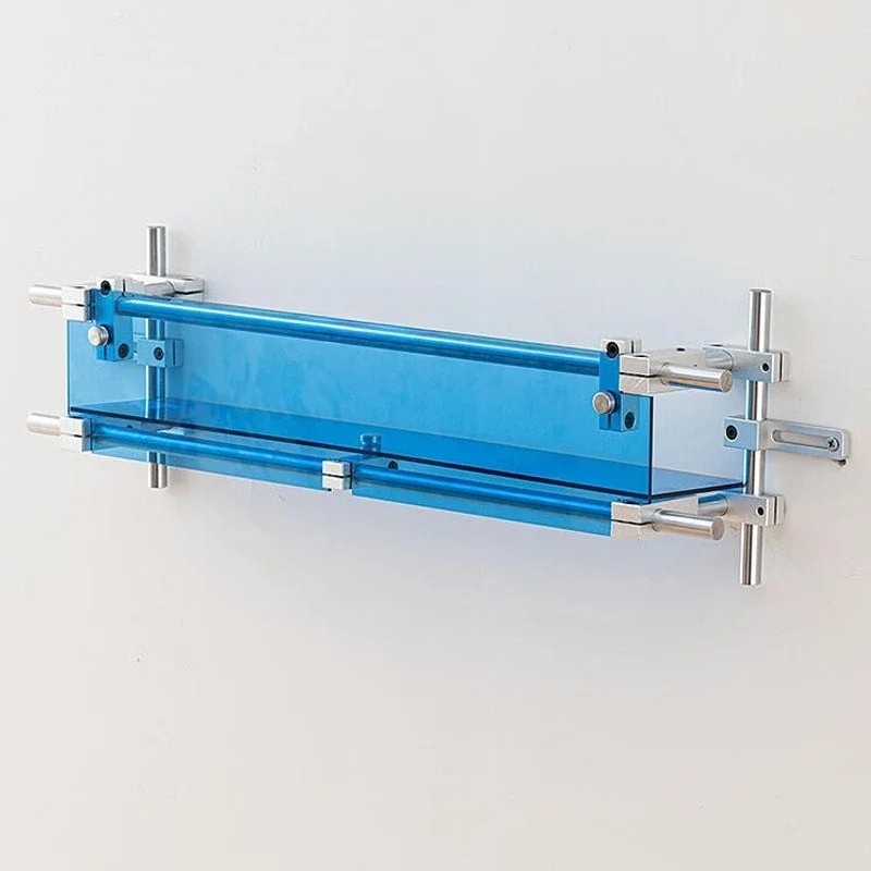 Creative Optical Axis Acrylic Display  Wall Hanging Shelf Storage Bookshelf Magazine Color Shelf