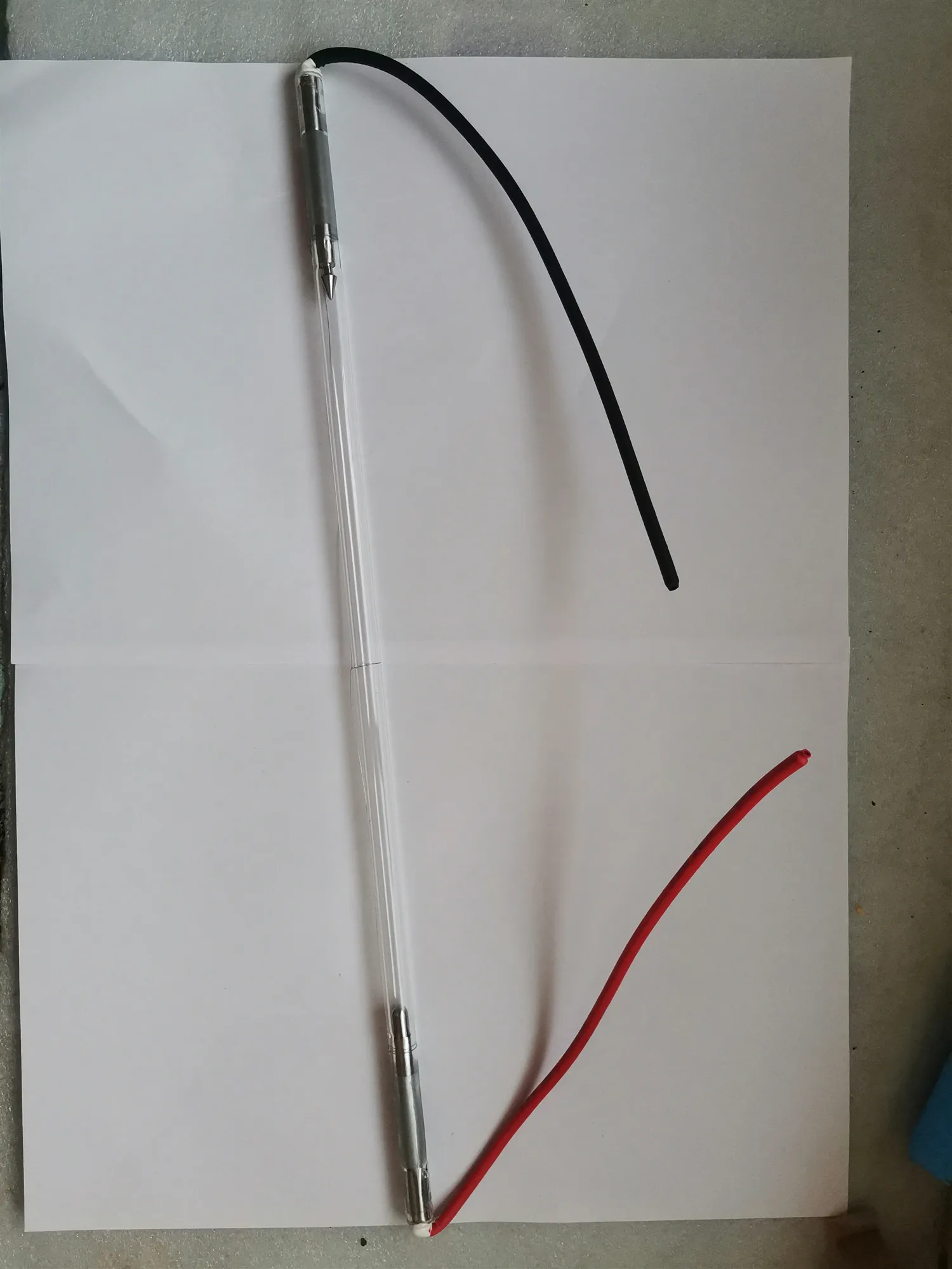 1800W DC long arc xenon lamp tube 1.8KW thin tube long arc xenon lamp 400mm