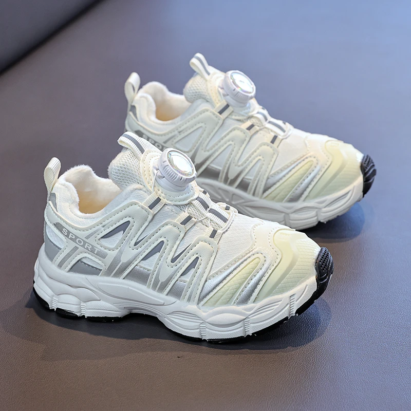 Children's winter shoes Children's sports shoes; Girls' cotton shoes Boys' cotton shoes with lining