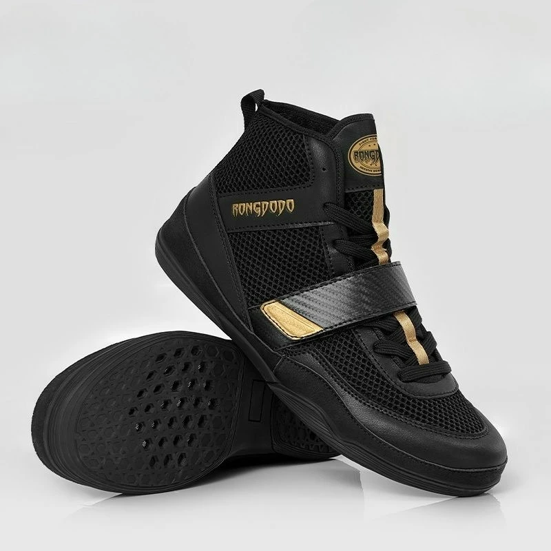 

Summer Wrestling Shoes Men Black Boxing Shoes for Mens Mesh Breathable Fighting Shoes Man Luxury Brand Gym Shoe