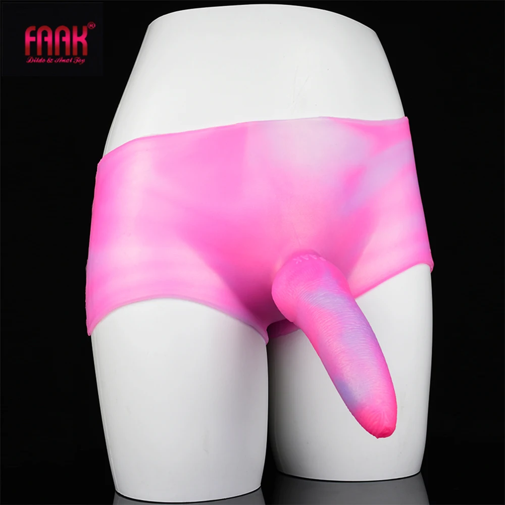 FAAK-consolador de silicona Geoduck para mujeres y hombres, bragas de animales de fantasía con correa, pene, tapón Anal elástico, Juguetes sexuales, masturbador