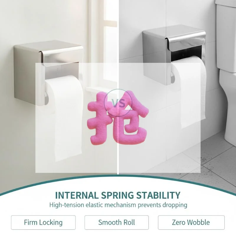 2/10Pcs Bathroom Toilet Roll Spindle Spring Loaded Replacement Insert Holder Paper Holder General Household Bathroom Supplies