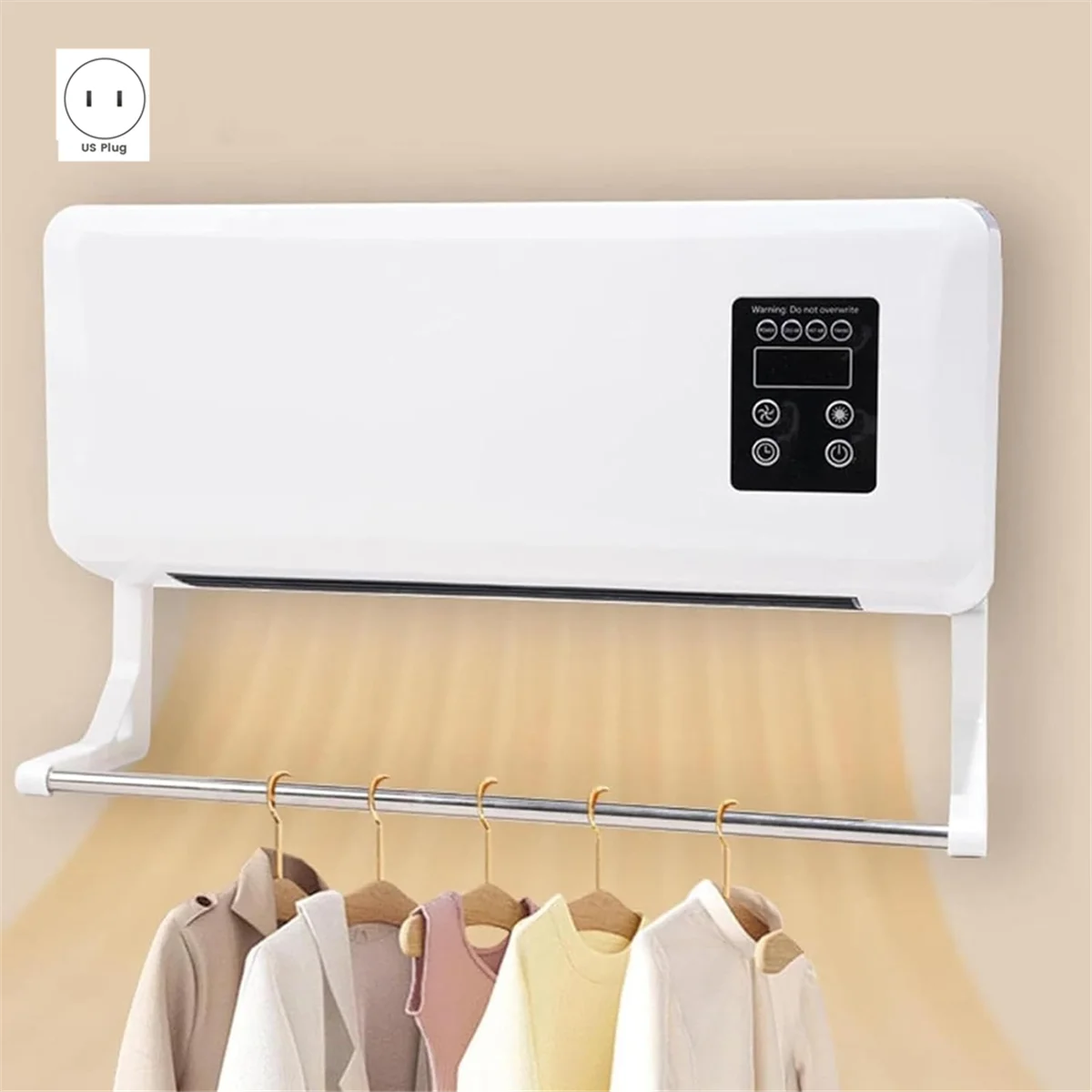 Cooling and Heating Dual-Purpose Heater Household Wall-Mounted Electric Heater Small Air Conditioner US Plug