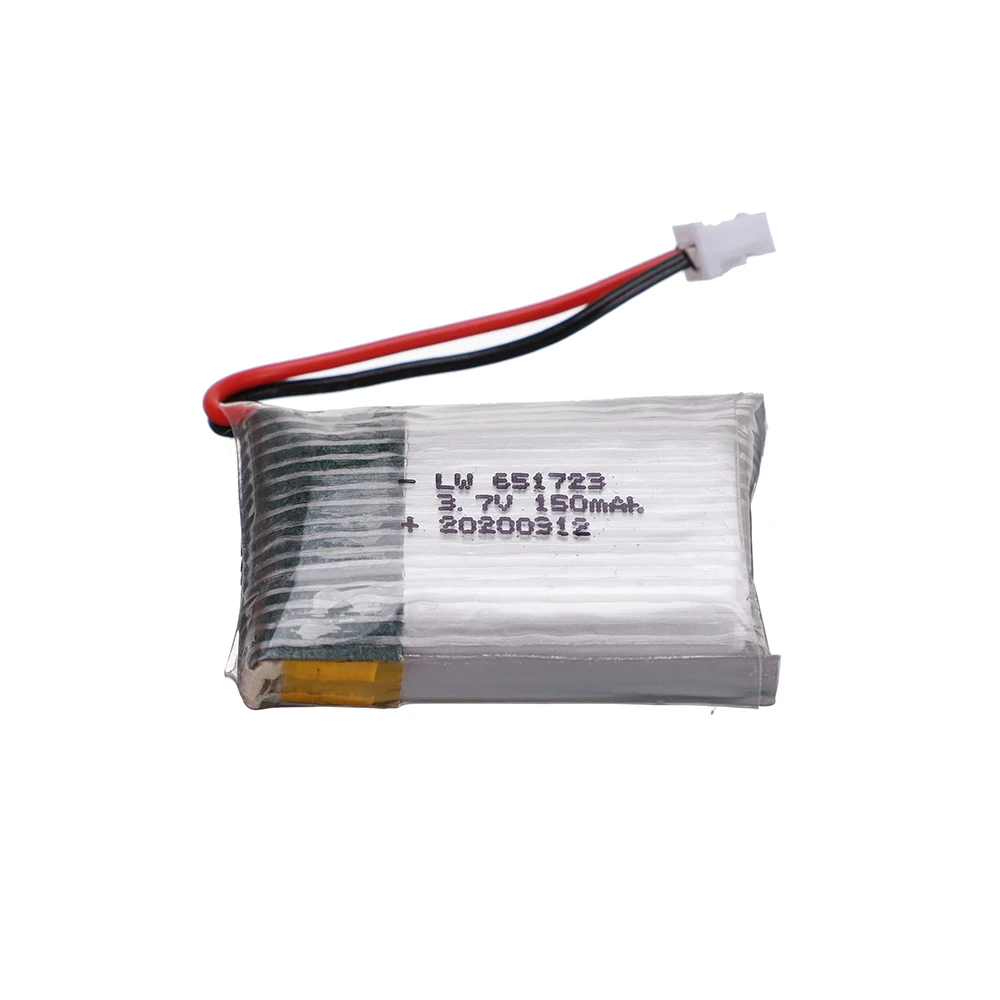 3.7V 150mah 651723 for H20 S8 M67 U839 RC Quadcopter helicopter spare parts 3.7V LiPo battery for H20 toys Drones batteries