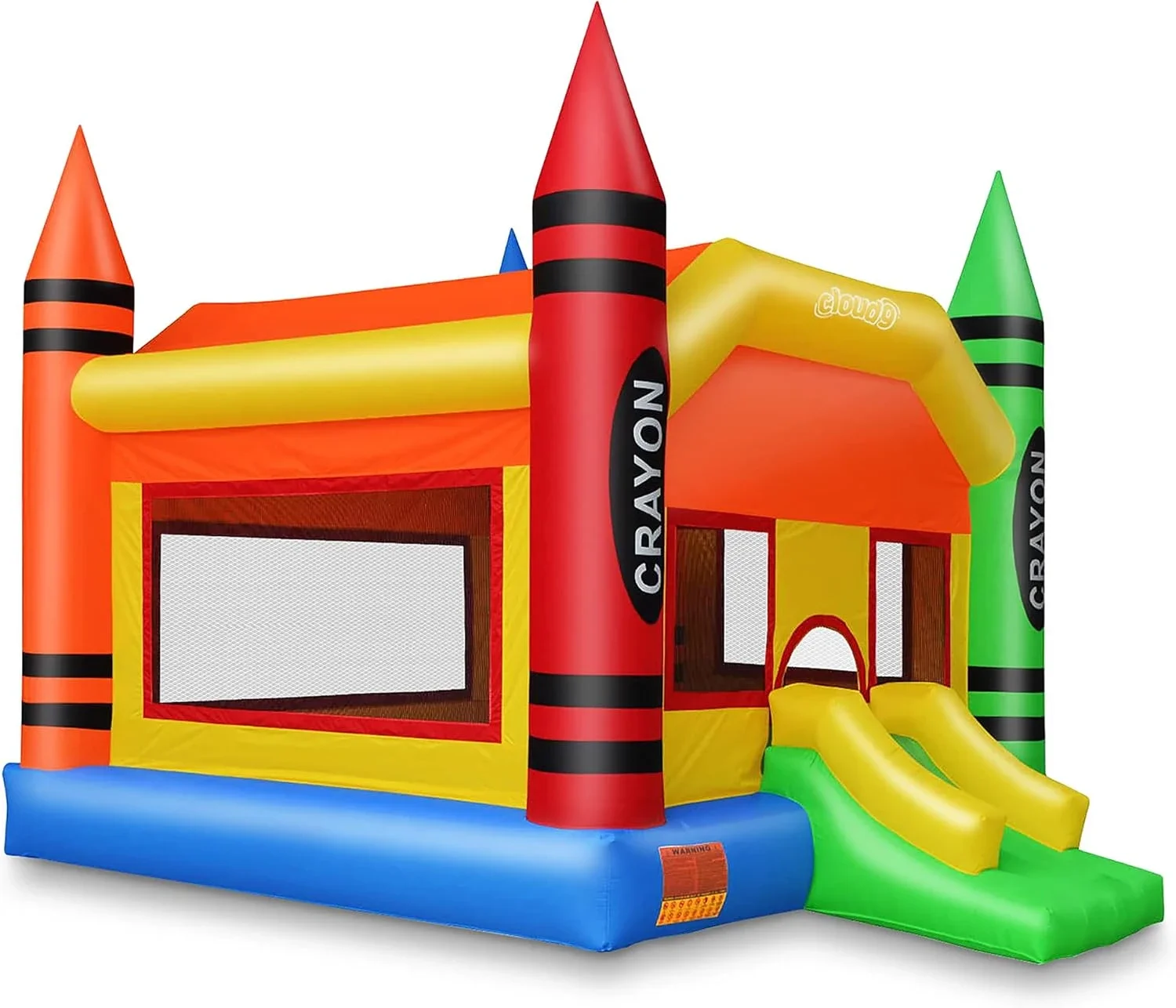 

Crayon Bounce House with Blower - Large Inflatable Bouncer for Kids with Slide, Bounce House Water Park