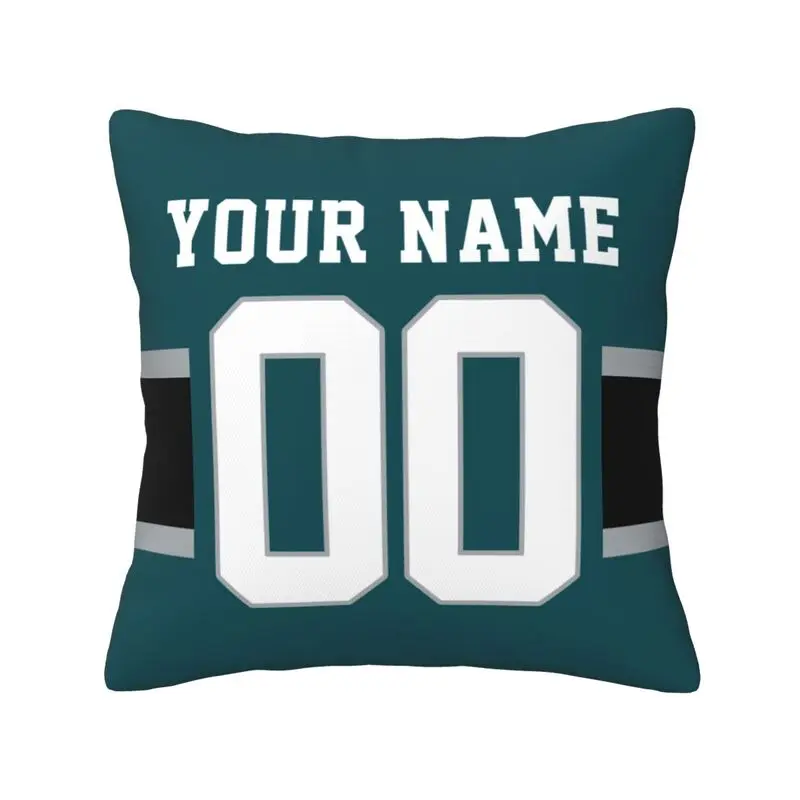 Custom Philadelphia Name & Number Football Personalized Pillowcase, Football Gifts for Football Fan Son Grandson Friend Coworker