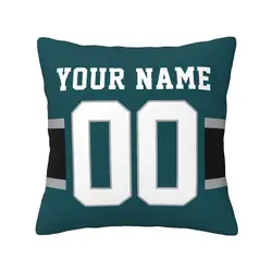 Custom Philadelphia Name & Number Football Personalized Pillowcase, Football Gifts for Football Fan Son Grandson Friend Coworker